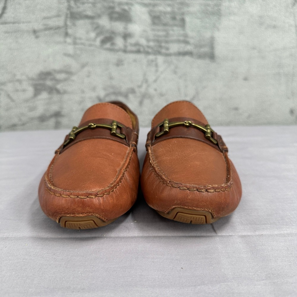 Cole Haan Somerset Link Bit Loafers Men 9.5M Brown Leather Slip On Driving Shoes - Picture 2 of 11